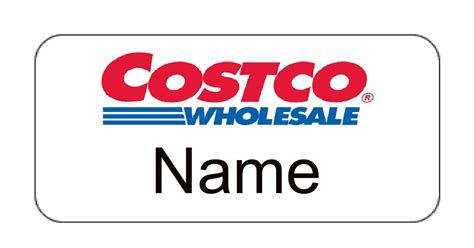 Costco Name Tag Template